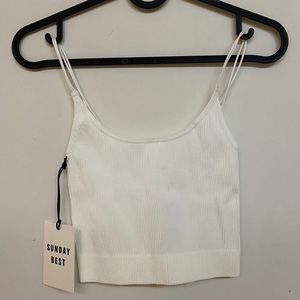 BNWT Aritzia Sunday Best Cropped Seamless Tank